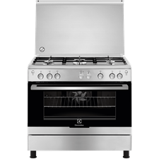 90cm 5-burner range cooker with gas hob and XXL fan gas oven