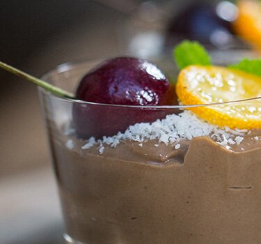 Chocolate avocado pots