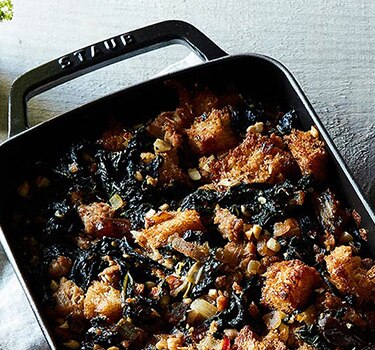 Sourdough Stuffing With Kale And Dates