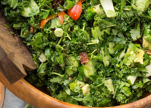 Kale and pecan salad