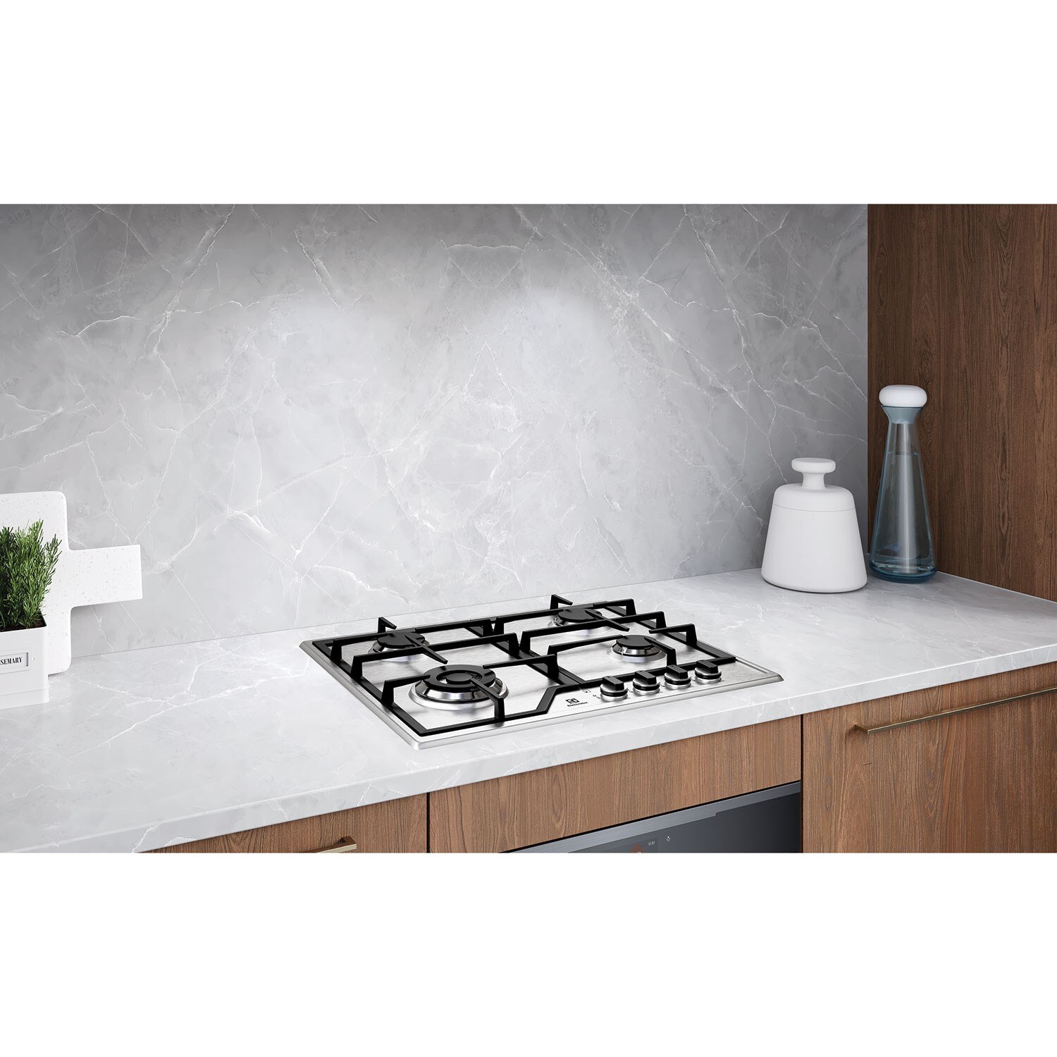 60cm UltimateTaste 500 builtin gas hob with 4 cooking zones KGS6436X