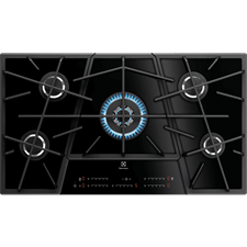 90cm built-in gas ceramic hob with 5 burners