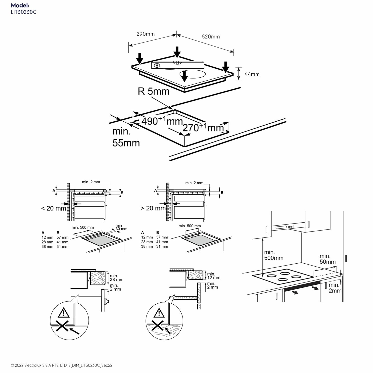 30cm UltimateTaste 300 built-in induction hob with 2 cooking zones ...