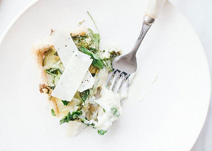 Arugula & Artichoke Tart