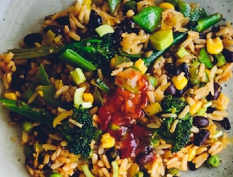 banner plant powered fried rice
