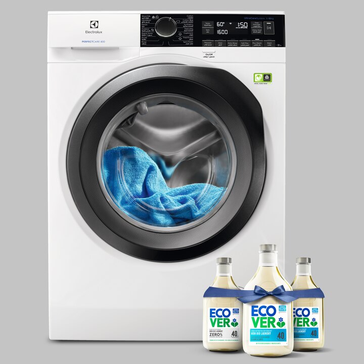 غسالة PerfectCare 800 تحميل أمامي سعة 10 كجم بسرعة 1600 دورة في الدقيقة