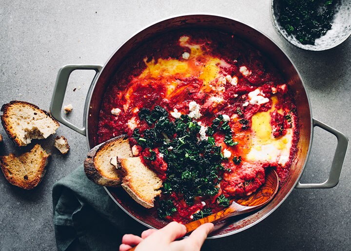 Beet Shakshuka