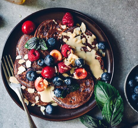 Blueberry Lemon Ricotta Pancakes