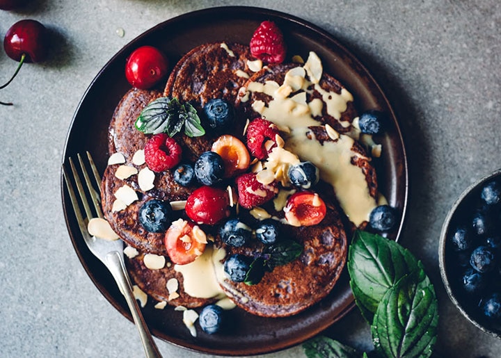 Blueberry Lemon Ricotta Pancakes