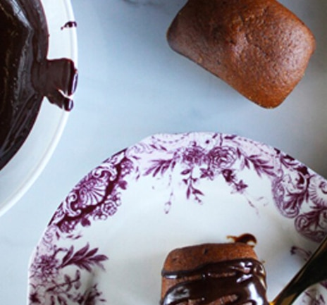 Decadent Pumpkin Spice Mini Loaves with Cream Cheese Frosting and Chocolate Ganache