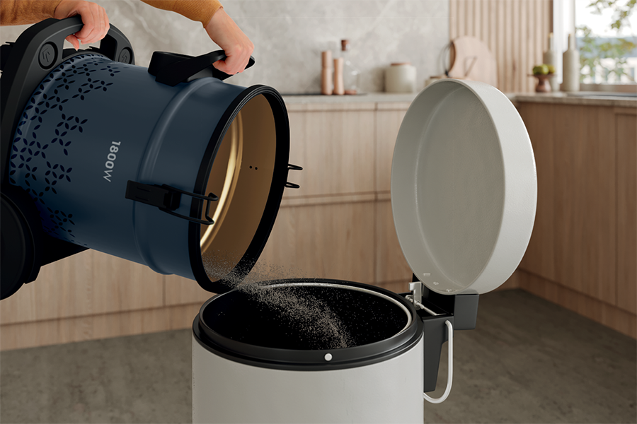 Easier, cleaner emptying